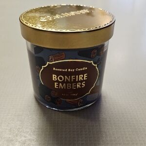 Bonfire Embers Scented Soy Candle - New